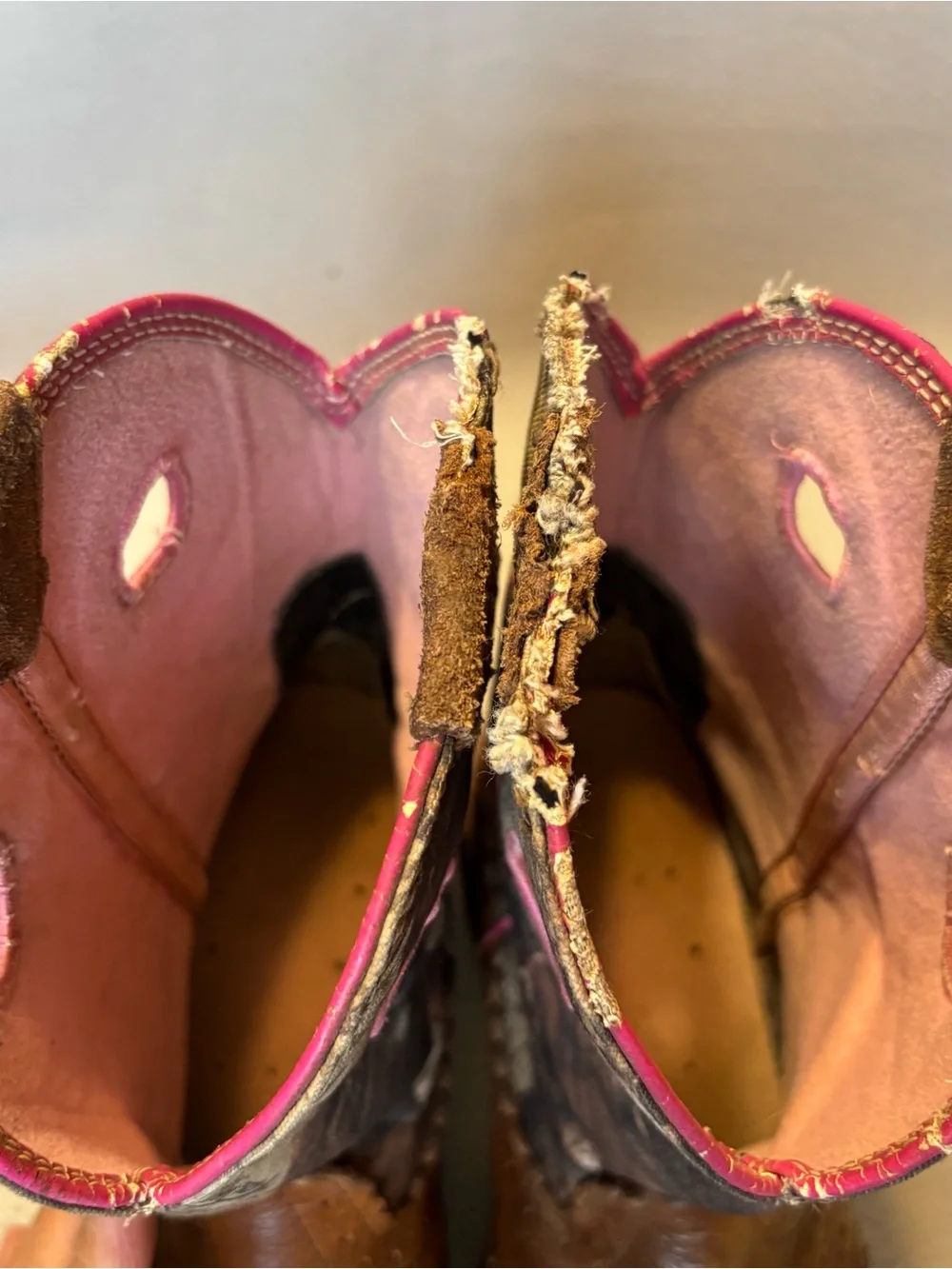 Ariat Fatbaby 9.5B Brown Leather, Pink Camo Western Cowgirl Boots